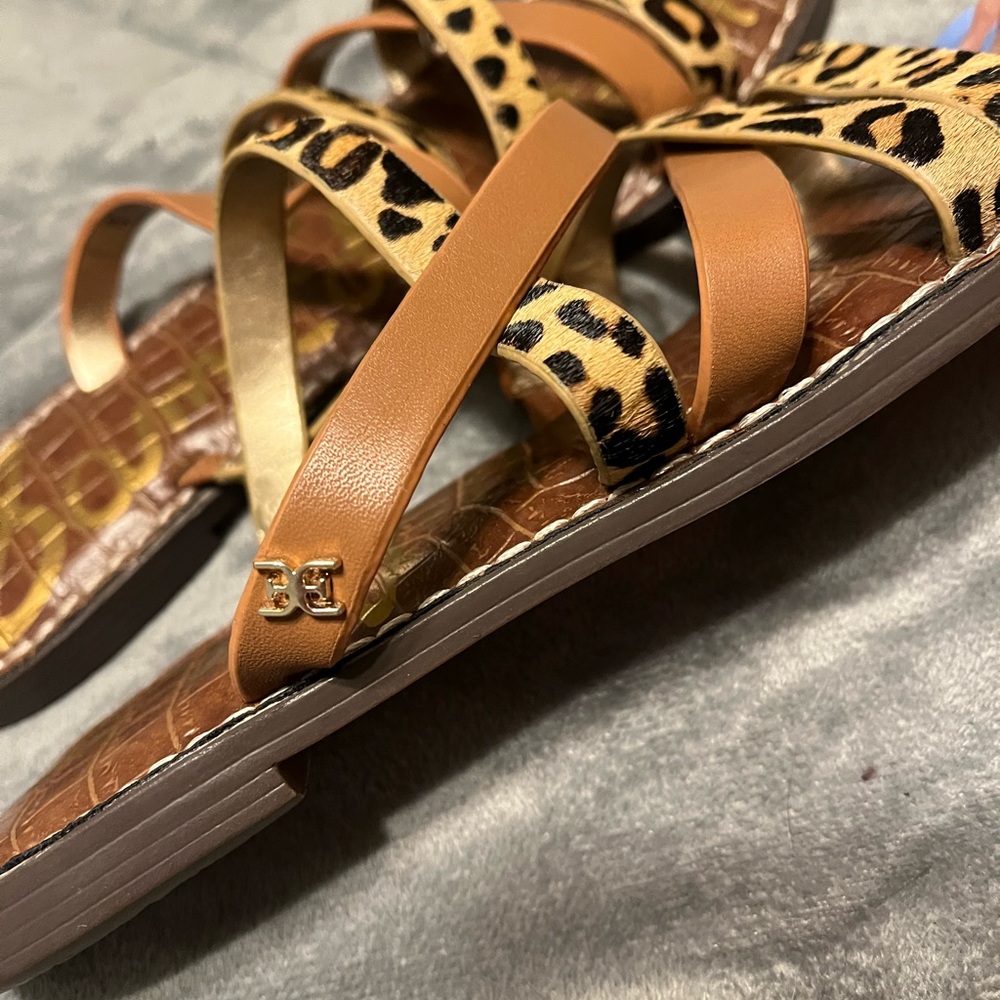 Sam Edelman Giana Sandal Animal Print, Size 7, EUC - Picture 5 of 9